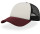 WHITE-BLACK-BURGUNDY